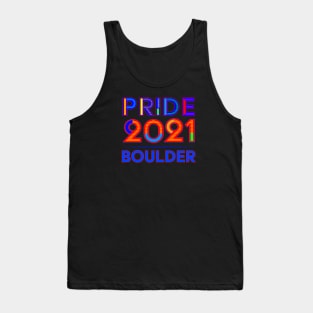 LGTBQ Pride Month Tee Shirt - Boulder, CO 2021 Tank Top